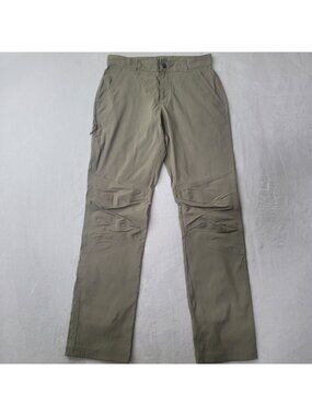 Columbia Omni Shield Advanced Repellency Men’s Khaki Hiking Cargo Pants Sz 30X32